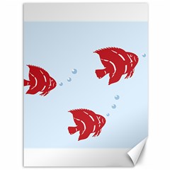 Fish Red Sea Water Swimming Canvas 36  X 48 