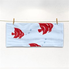 Fish Red Sea Water Swimming Hand Towel