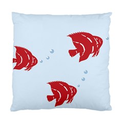 Fish Red Sea Water Swimming Standard Cushion Case (one Side)