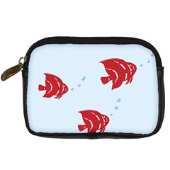 Fish Red Sea Water Swimming Digital Camera Leather Case