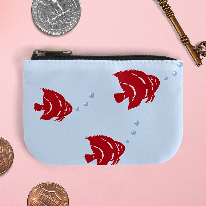 Fish Red Sea Water Swimming Mini Coin Purse