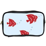 Fish Red Sea Water Swimming Toiletries Bag (Two Sides) Back