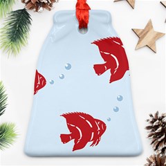 Fish Red Sea Water Swimming Ornament (bell) by HermanTelo