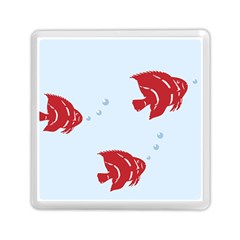 Fish Red Sea Water Swimming Memory Card Reader (square)