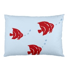 Fish Red Sea Water Swimming Pillow Case (two Sides)