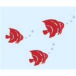 Fish Red Sea Water Swimming Deluxe Canvas 14  x 11  (Stretched) 14  x 11  x 1.5  Stretched Canvas