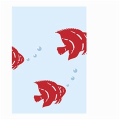 Fish Red Sea Water Swimming Small Garden Flag (two Sides)