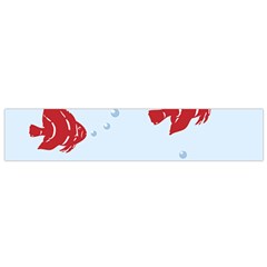 Fish Red Sea Water Swimming Small Flano Scarf