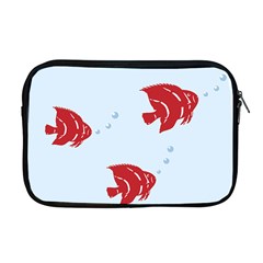 Fish Red Sea Water Swimming Apple Macbook Pro 17  Zipper Case