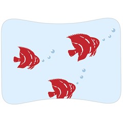 Fish Red Sea Water Swimming Velour Seat Head Rest Cushion