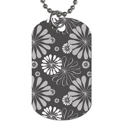 Floral Pattern Dog Tag (two Sides)