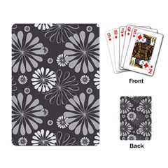 Floral Pattern Playing Cards Single Design