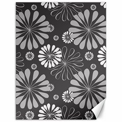 Floral Pattern Canvas 12  X 16 