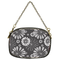 Floral Pattern Chain Purse (one Side)