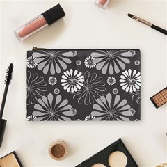 Floral Pattern Cosmetic Bag (medium)