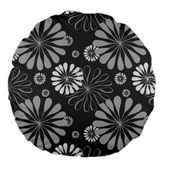 Floral Pattern Large 18  Premium Round Cushions