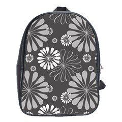 Floral Pattern School Bag (xl)