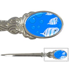 Fish School Bubbles Underwater Sea Letter Opener by HermanTelo