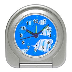 Fish School Bubbles Underwater Sea Travel Alarm Clock