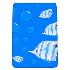 Fish School Bubbles Underwater Sea Removable Flap Cover (l) by HermanTelo