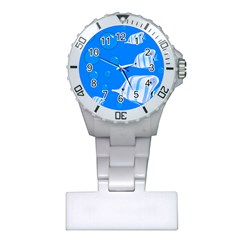 Fish School Bubbles Underwater Sea Plastic Nurses Watch by HermanTelo