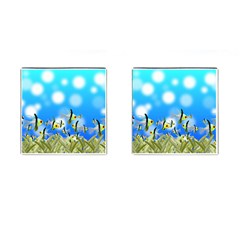 Fish Underwater Sea World Cufflinks (square)