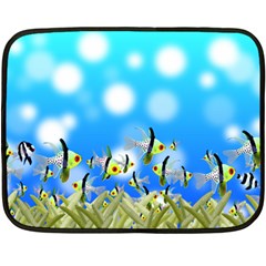 Fish Underwater Sea World Fleece Blanket (mini)