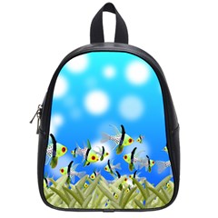 Fish Underwater Sea World School Bag (small) by HermanTelo