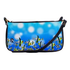 Fish Underwater Sea World Shoulder Clutch Bag by HermanTelo