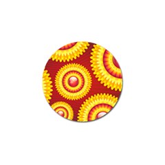 Floral Abstract Background Texture Golf Ball Marker