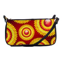 Floral Abstract Background Texture Shoulder Clutch Bag