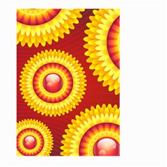 Floral Abstract Background Texture Large Garden Flag (two Sides)