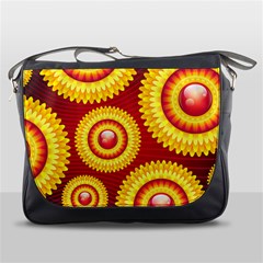 Floral Abstract Background Texture Messenger Bag