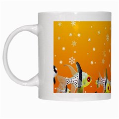 Fish Snow Coral Fairy Tale White Mugs by HermanTelo