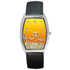 Fish Snow Coral Fairy Tale Barrel Style Metal Watch by HermanTelo