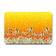 Fish Snow Coral Fairy Tale Small Doormat  by HermanTelo