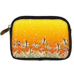 Fish Snow Coral Fairy Tale Digital Camera Leather Case by HermanTelo