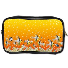 Fish Snow Coral Fairy Tale Toiletries Bag (two Sides) by HermanTelo