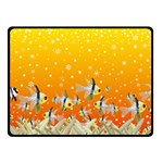 Fish Snow Coral Fairy Tale Fleece Blanket (Small) 50 x40  Blanket Front