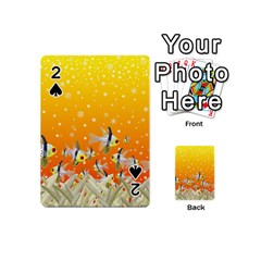 Fish Snow Coral Fairy Tale Playing Cards Double Sided (mini) by HermanTelo