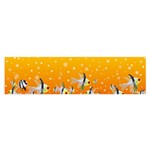 Fish Snow Coral Fairy Tale Satin Scarf (Oblong) Front