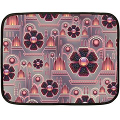 Floral Flower Stylised Fleece Blanket (mini)