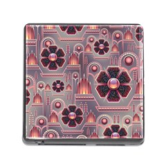 Floral Flower Stylised Memory Card Reader (square 5 Slot)