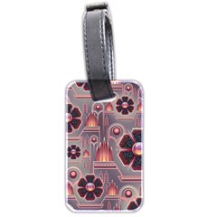 Floral Flower Stylised Luggage Tag (two Sides) by HermanTelo