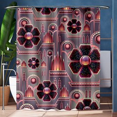 Floral Flower Stylised Shower Curtain 60  X 72  (medium) 