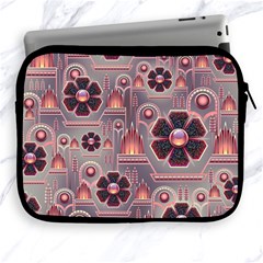 Floral Flower Stylised Apple Ipad 2/3/4 Zipper Cases