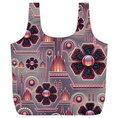 Floral Flower Stylised Full Print Recycle Bag (xl)