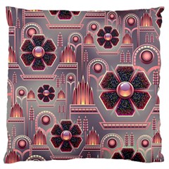 Floral Flower Stylised Standard Flano Cushion Case (one Side) by HermanTelo