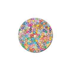 Floral Flowers Abstract Art Golf Ball Marker (10 Pack)