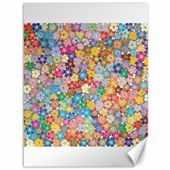 Floral Flowers Abstract Art Canvas 36  X 48 